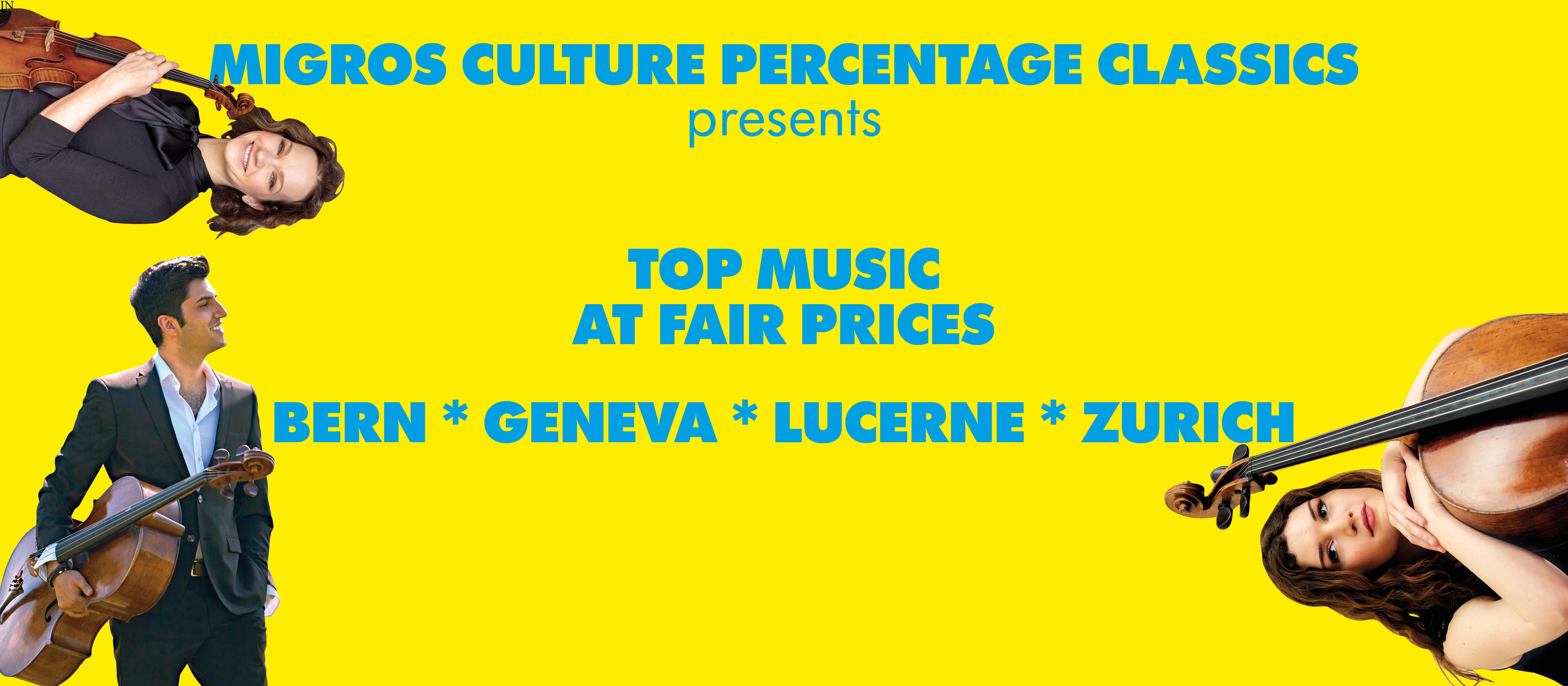 Musicians at Migros Culture Percentage Classics